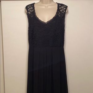 Black and Lacy Long Dress